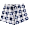 Ekouaer Womens Pajama Shorts Soft Lounge Pj Bottoms Sleep Short with Pocket(Blue Plaid)