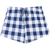 Ekouaer Womens Pajama Shorts Soft Lounge Pj Bottoms Sleep Short with Pocket(Blue White Plaid)