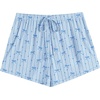 Ekouaer Womens Pajama Shorts Soft Lounge Pj Bottoms Sleep Short with Pocket(Bow Stripe)