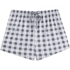 Ekouaer Womens Pajama Shorts Soft Lounge Pj Bottoms Sleep Short with Pocket(Grey Plaid)