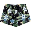 Ekouaer Womens Pajama Shorts Soft Lounge Pj Bottoms Sleep Short with Pocket(Hawaiian Flowers)