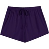 Ekouaer Womens Pajama Shorts Soft Lounge Pj Bottoms Sleep Short with Pocket(Navy Blue)