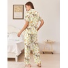 Ekouaer Womens Pajamas Set Button Down Loungewear Short Sleeve Pants Pjs(Horse Collection)