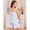 Ekouaer Womens Sleeveless Pajamas Sets Cute Tank Top and Shorts Lounge Set(Blue Florals)