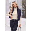 Ekouaer Womens Turtleneck Tops Winter Ribbed Long Sleeve Shirts(Beige)