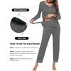 Maternity Pajamas Set Nursing Pregnancy Breastfeeding Postpartum Lounge Pjs(Deep Grey)