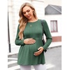 Maternity Shirts Dressy Long Sleeve Pregnancy Fall Tops Work Blouses