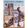 Thermal Underwear for Women Fleece Linen Long John Sets Warm Base Layer(Brown)