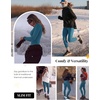 Thermal Underwear for Women Fleece Linen Long John Sets Warm Base Layer(Dark Blue)