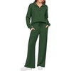 Ekouaer 2 Piece Sets for Women Half Zip Lounge Sets Matching Fall Outfits(Bright Green)
