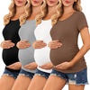 4pcs Black / Brown / Grey / White