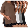 4pcs Black / Brown / Grey / White