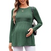 Maternity Shirts Dressy Long Sleeve Pregnancy Fall Tops Work Blouses