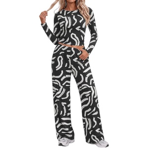 Ekouaer Lounge Sets for Women 2 Piece Matching Outfits 2026(Apricot/Black Brush)