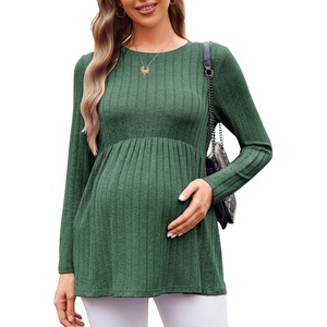 Maternity Shirts Dressy Long Sleeve Pregnancy Fall Tops Work Blouses