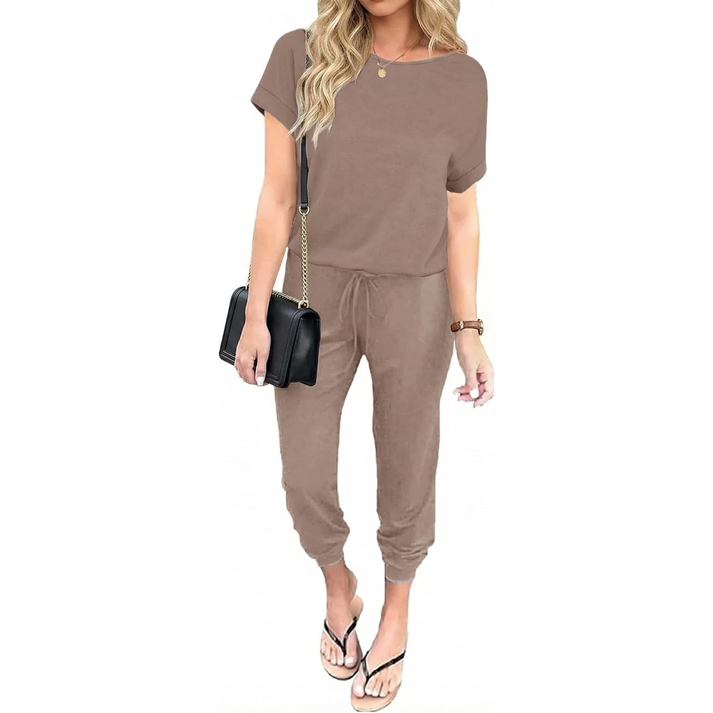 image:imageEkouaer Jumpsuits for Women Casual Romper Vacation Outfits 2026Coffee