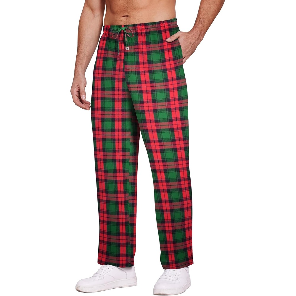image:imageEkouaer Mens Pajama Pants Lounge Pants Pj Bottoms Christmas Plaid XXL