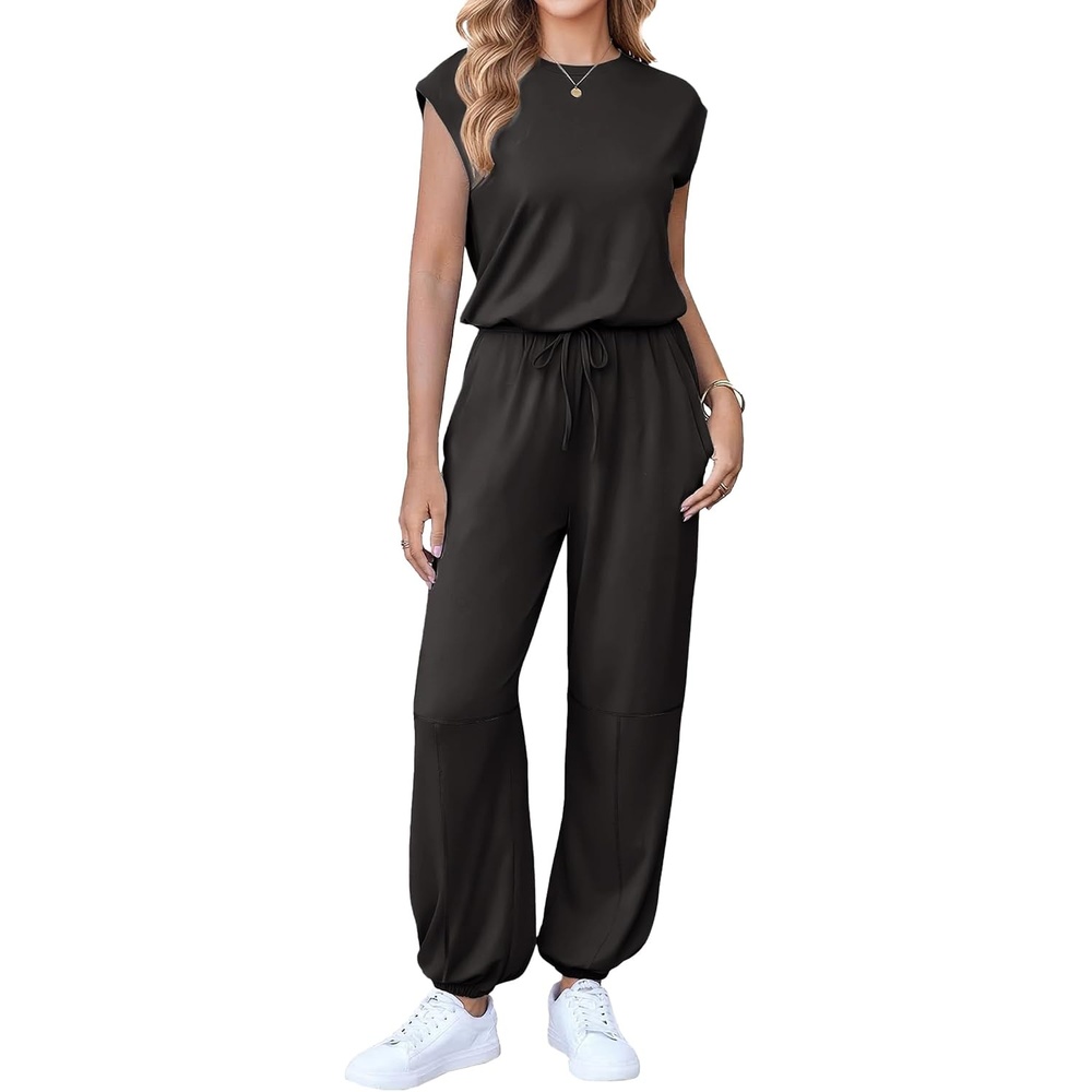 image:imageEkouaer Womens Jumpsuit Casual One Piece Summer Vacation Outfit with Pocket01 Black