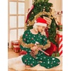 Ekouaer 2 Pack Womens Pajama Sets Long Sleeve Long Pants Pjs Loungewear(Christmas Red/Christmas Green)