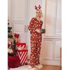 Ekouaer 2 Pack Womens Pajama Sets Long Sleeve Long Pants Pjs Loungewear(Christmas Red/Christmas Green)