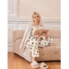 Ekouaer 2 Pack Womens Pajama Sets Long Sleeve Long Pants Pjs Loungewear(Light Blue Daisy/Apricot Butterfly)