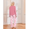 Ekouaer 2 Pack Womens Pajama Sets Long Sleeve Long Pants Pjs Loungewear(Tie-dye Blue/Tie-dye Pink)