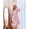 Ekouaer Cotton Nightgowns for Women 3 Pack Short Sleeve Sleepshirts T-shirt(Purple Flower/Pink Floral/Blue Floral)
