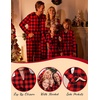 Ekouaer Family Christmas Onesie Pajamas Matching Sets Hooded One Piece Pjs(Family Christmas Buffalo Plaid Print)