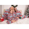 Ekouaer Family Christmas Onesie Pajamas Matching Sets Hooded One Piece Pjs(Family Christmas Deer Print)