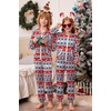 Ekouaer Family Christmas Onesie Pajamas Matching Sets Hooded One Piece Pjs(Family Christmas Deer Print)