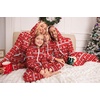 Ekouaer Family Christmas Onesie Pajamas Matching Sets Hooded One Piece Pjs(Family Red Reindeer Print)