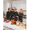 Ekouaer Family Christmas Pajamas Matching Sets Pjs Holiday Lounge Sets(Champagne Elk)