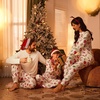 Ekouaer Family Christmas Pajamas Matching Sets Pjs Holiday Lounge Sets(Christmas Elements)