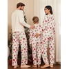 Ekouaer Family Christmas Pajamas Matching Sets Pjs Holiday Lounge Sets(Christmas Elements)