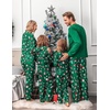 Ekouaer Family Christmas Pajamas Matching Sets Pjs Holiday Lounge Sets(Green-christmas)