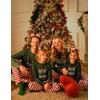 Ekouaer Family Christmas Pajamas Matching Sets Pjs Holiday Lounge Sets(Green-dean Santa)