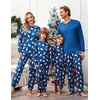 Ekouaer Family Christmas Pajamas Matching Sets Pjs Holiday Lounge Sets(Navy-polar Bear)