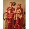 Ekouaer Family Christmas Pajamas Matching Sets Pjs Holiday Lounge Sets(Red)