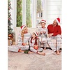 Ekouaer Family Christmas Pajamas Matching Sets Pjs Holiday Lounge Sets(Red Elk)
