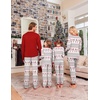 Ekouaer Family Christmas Pajamas Matching Sets Pjs Holiday Lounge Sets(Red Elk)