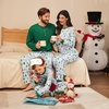 Ekouaer Family Christmas Pajamas Matching Sets Pjs Holiday Lounge Sets(White Christmas Tree)