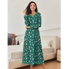 Ekouaer Long Nightgowns for Women Long Sleeve Night Gown Nightshirt(Santa Claus)