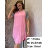 Ekouaer Nightgowns for Women Short Sleeve Sleep Shirts Pullover Nightshirt(Pink)
