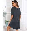 Ekouaer Nightgowns for Women Short Sleeve Sleep Shirts Pullover Nightshirt(The Stars Nightshirt)