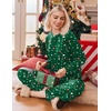 Ekouaer Pajama Sets Women 2 Piece Long Sleeve Sleepwear Cozy Pjs Loungewear(Christmas Green)