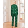 Ekouaer Pajama Sets Women 2 Piece Long Sleeve Sleepwear Cozy Pjs Loungewear(Christmas Green)