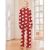 Ekouaer Pajama Sets Women 2 Piece Long Sleeve Sleepwear Cozy Pjs Loungewear(Christmas Red)