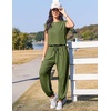 Ekouaer Womens Jumpsuit Casual One Piece Summer Vacation Outfit with Pocket(Army Green)