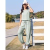 Ekouaer Womens Jumpsuit Casual One Piece Summer Vacation Outfit with Pocket(Light Green)