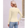Ekouaer 3 Pack Womens Long Sleeve Raglan Shirts Slim Fit Thermal Tops(Black/Beige/Brown)